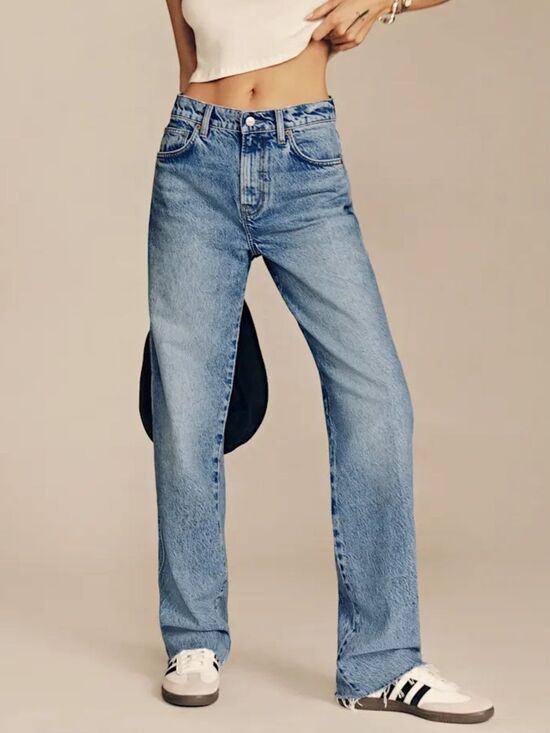 Reformation Denim - Reformation Women’s Val 90s Mid Rise Straight Jeans Core- Colorado 23